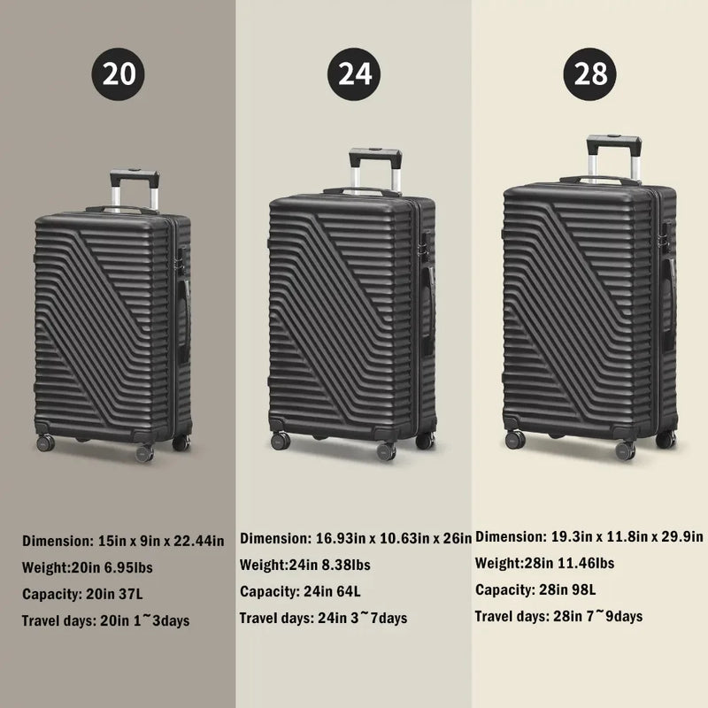 3 Pieces Luggage Sets